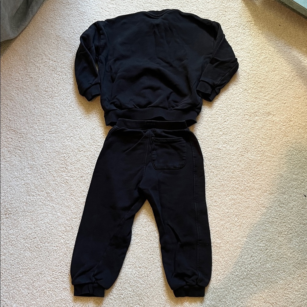 Zara Kids Black Jogger Set with Pocket - Picture 3 of 4